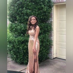 Bueatiful Rose Gold Prom dress (Used) once